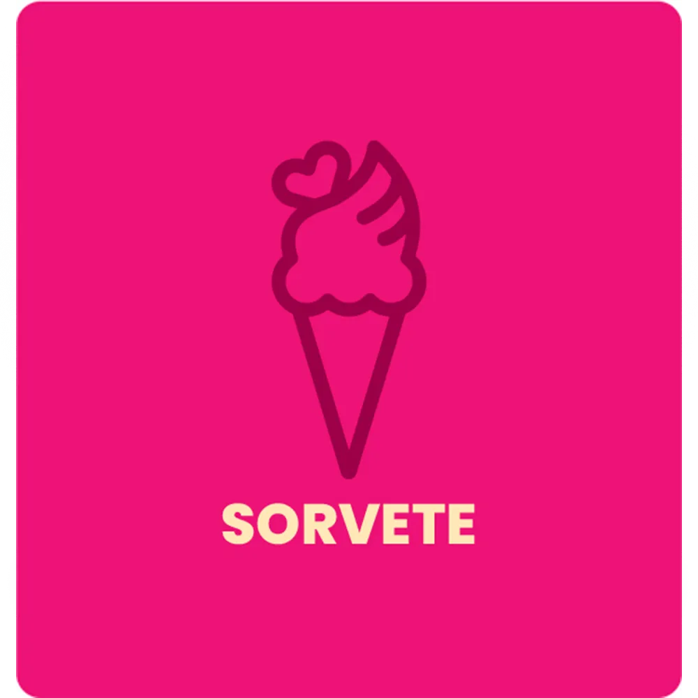 Menu sorvete